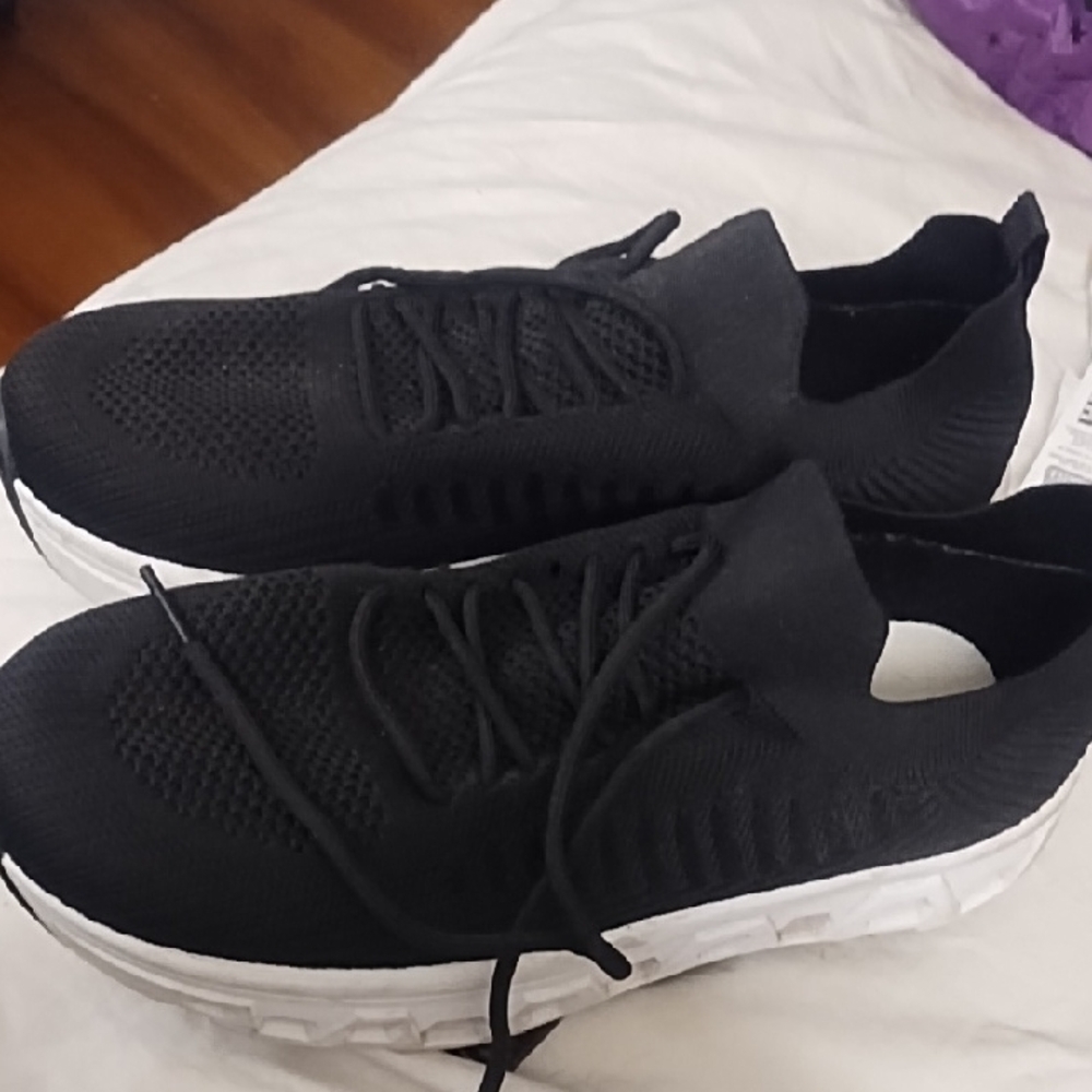 Black Knit Sneakers